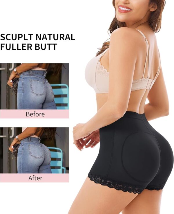 HSR Women Butt Lifter Panties Padded Shapewear Hip Enhancer Pads Shorts Seamless Underwear Tummy Control Boyshorts