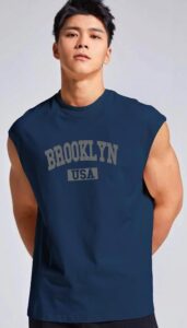 JUARI BE A GENTLEMAN Men's Sleeveless Tank Top – Premium Cotton Blend Muscle Fit Gym Vest | Casual Summer Workout Shirt | Breathable & Lightweight Fitness Wear for Bodybuilding,...