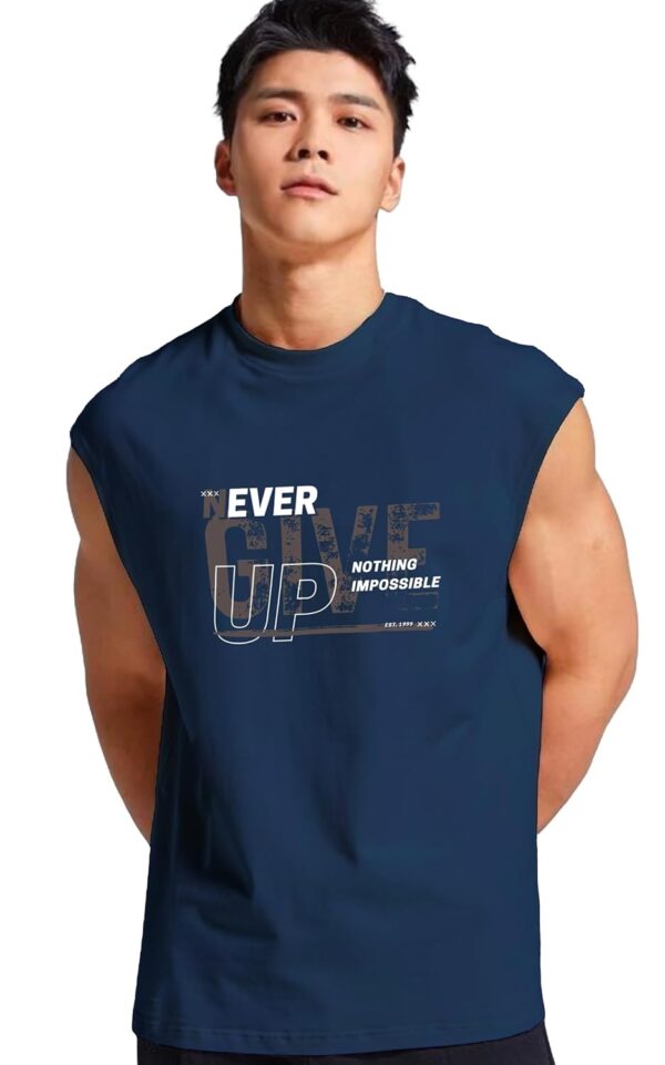 JUARI BE A GENTLEMAN Men's Sleeveless Tank Top – Premium Cotton Blend Muscle Fit Gym Vest | Casual Summer Workout Shirt | Breathable & Lightweight Fitness Wear for Bodybuilding,...