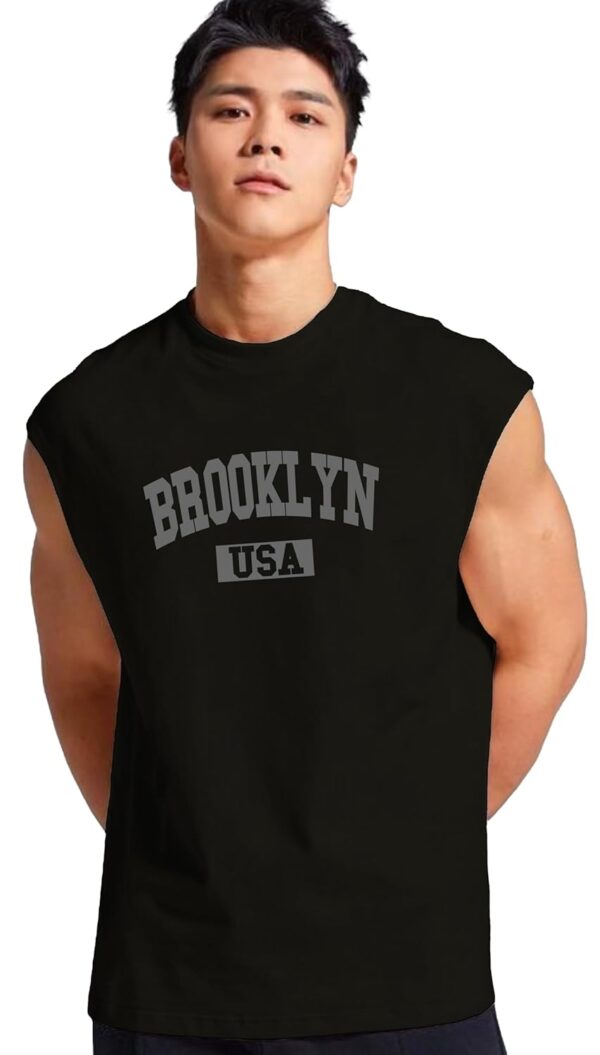 JUARI BE A GENTLEMAN Men's Sleeveless Tank Top – Premium Cotton Blend Muscle Fit Gym Vest | Casual Summer Workout Shirt | Breathable & Lightweight Fitness Wear for Bodybuilding,...