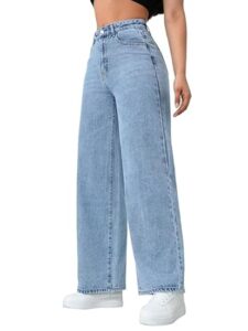 KCM FASHION Straight FIT Jeans for Women Baggy JAENS