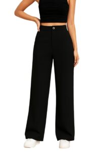 Kizyoo Women's High Waist Formal Trousers | Formal Pants | Office Wear