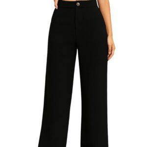 Kizyoo Women's High Waist Formal Trousers | Formal Pants | Office Wear