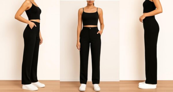 Kizyoo Women's High Waist Formal Trousers | Formal Pants | Office Wear