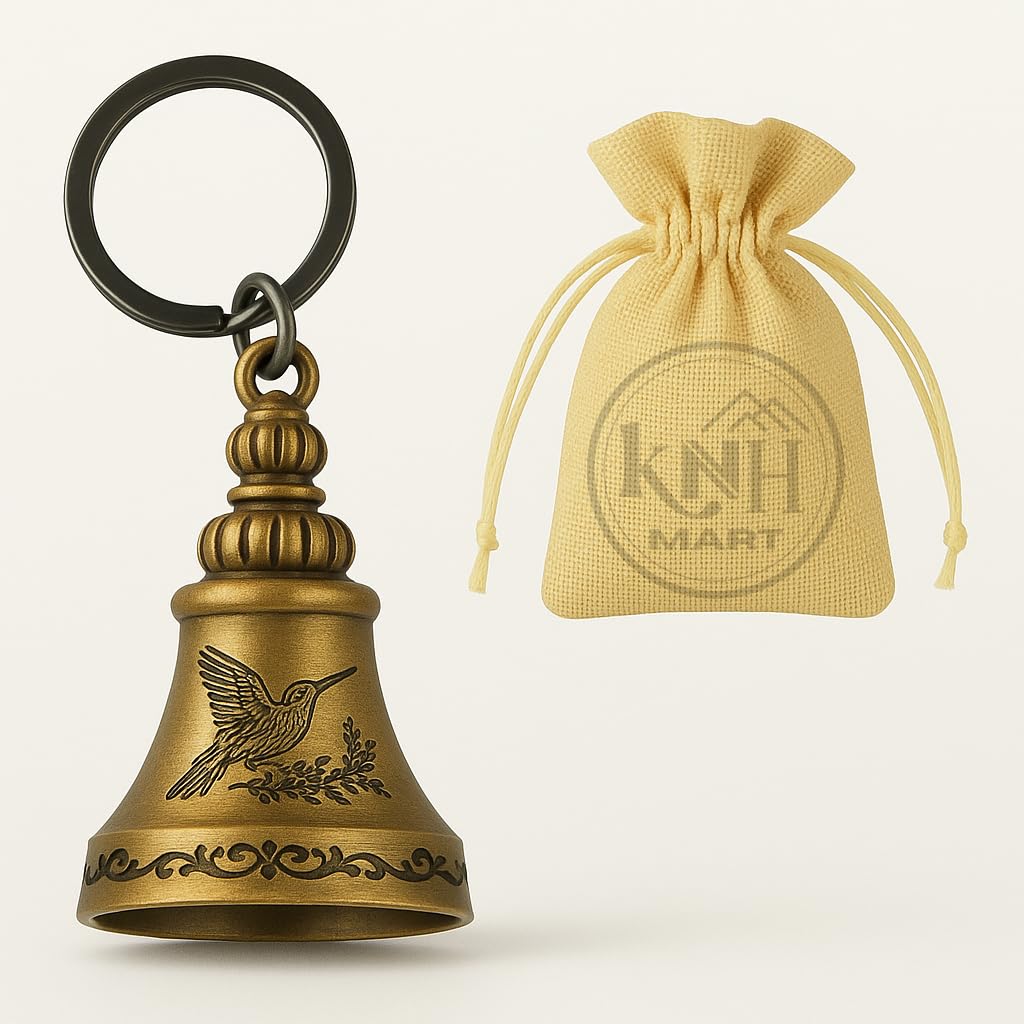KNH MART Guardian Bell KeyChain for Bike and Car | Tibetan Key Chain Good Luck Key Chain Multicolour