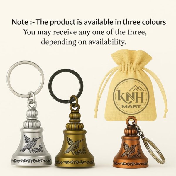 KNH MART Guardian Bell KeyChain for Bike and Car | Tibetan Key Chain Good Luck Key Chain Multicolour