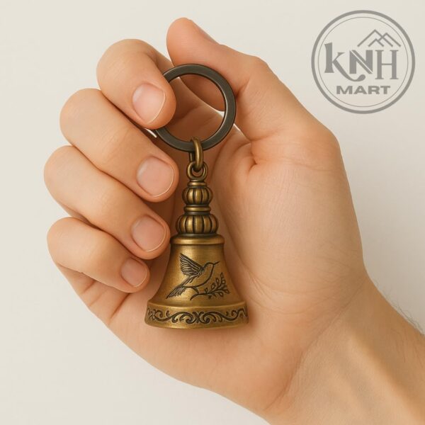 KNH MART Guardian Bell KeyChain for Bike and Car | Tibetan Key Chain Good Luck Key Chain Multicolour
