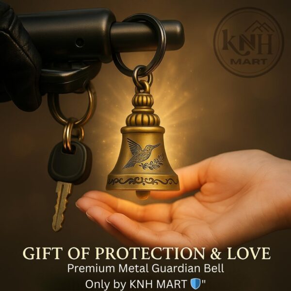KNH MART Guardian Bell KeyChain for Bike and Car | Tibetan Key Chain Good Luck Key Chain Multicolour