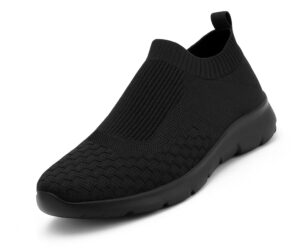 Kraasa ZONIC Men’s Lightweight Knit Sneakers with Memory Insole | Breathable, Anti-Skid Running, Walking & Gym Shoes (Sizes 6-10, Multiple Colors)