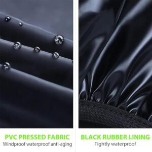 KRIDEZ Rain Boots Waterproof Anti-Snow Shoe Covers Reusable Rain Boots Protective Gear for Men and Women Galoshes Black