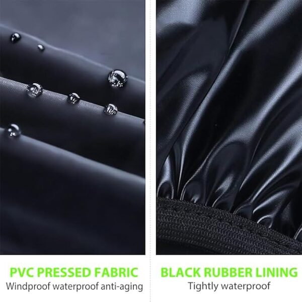 KRIDEZ Rain Boots Waterproof Anti-Snow Shoe Covers Reusable Rain Boots Protective Gear for Men and Women Galoshes Black