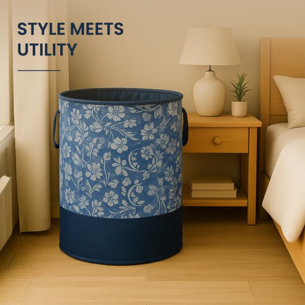 LAXIS HOMFIL Brand 45L Printed Laundry Bag for Clothes Foldable with Easy Carry Handles, Non Woven Laundry Basket for Clothes, Toys, Storage, Clothes Basket Storage Organizer -...