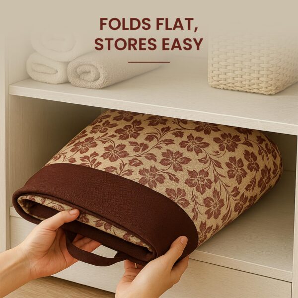 LAXIS HOMFIL Brand 45L Printed Laundry Bag for Clothes Foldable with Easy Carry Handles, Non Woven Laundry Basket for Clothes, Toys, Storage, Clothes Basket Storage Organizer -...