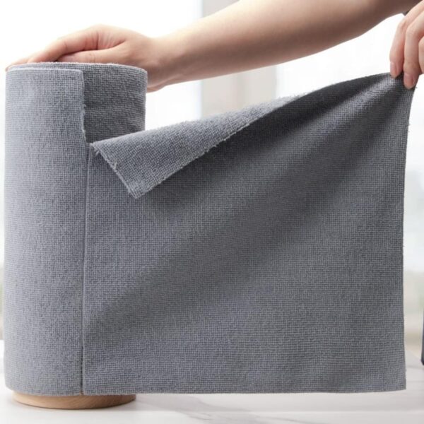 LINEAR Microfiber Cleaning Cloth Roll | Kitchen Towel Roll | Cleaning Towels - Reusable and Washable Cloths for Kitchen, Washable and Reusable (20- Pack) 25 x 26 Cms (Pack of-1)