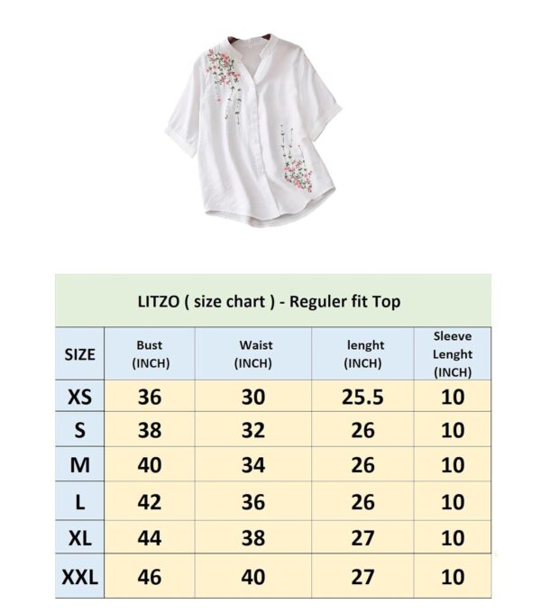 LITZO Shirts for Women â€“ Korean Style Long Sleeve Oversized Button Down | Plus Size Workwear Top for Office & Casual Wear (L-98-101)