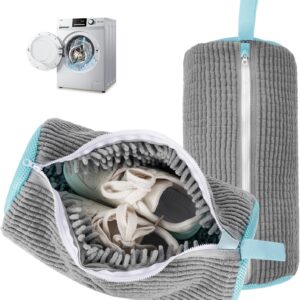 LivTee Shoe Washing Machine Bag Laundry Shoe Bag for Washer & Dryer, Reusable with Durable Zipper for Sneakers & Delicates 360° Deep Cleaning Washable Laundry Organizer Bag...