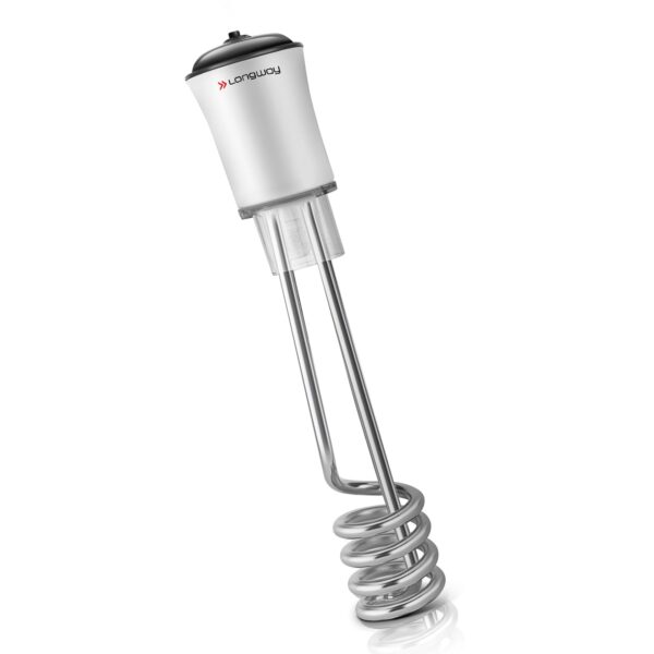 Longway LWIR01 1500W Immersion Water Heater | Anti-Corrosive & Shockproof Immersion Rod with Fast Heating Coil Technology | Nickel Plated | ISI Certified | 2 Year Replacement...