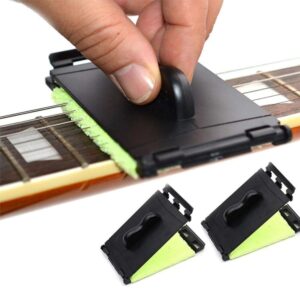 MAKABEE Guitar String Cleaner Clean Fretboard Cloth Tool Scrubber for Cleaning Maintenance Care Kit for Violin/Bass/Ukulele/Electric Guitars and Other Musical Instrument 2 Pack