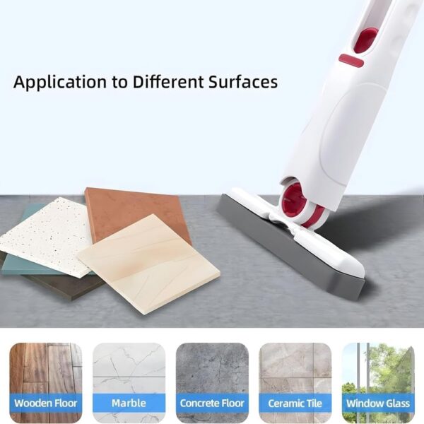Microfiber Floor Cleaner, Self-Twisting Mop with Metal Handle, Twist Mop, Hands-Free Dry & Wet Floor Cleaner, Quick Rinse & Dry Design, Microfiber Absorbent, Commercial Home...