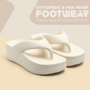 MILESTOE Iris Women Comfortable Slippers | Ergonomic Footbed | Lightweight | Platform Heel | Cushioned Sole | Latest, Stylish and Trendy Flip-Flops for Girls and Ladies
