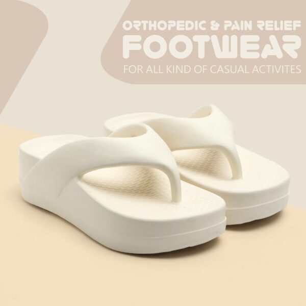 MILESTOE Iris Women Comfortable Slippers | Ergonomic Footbed | Lightweight | Platform Heel | Cushioned Sole | Latest, Stylish and Trendy Flip-Flops for Girls and Ladies