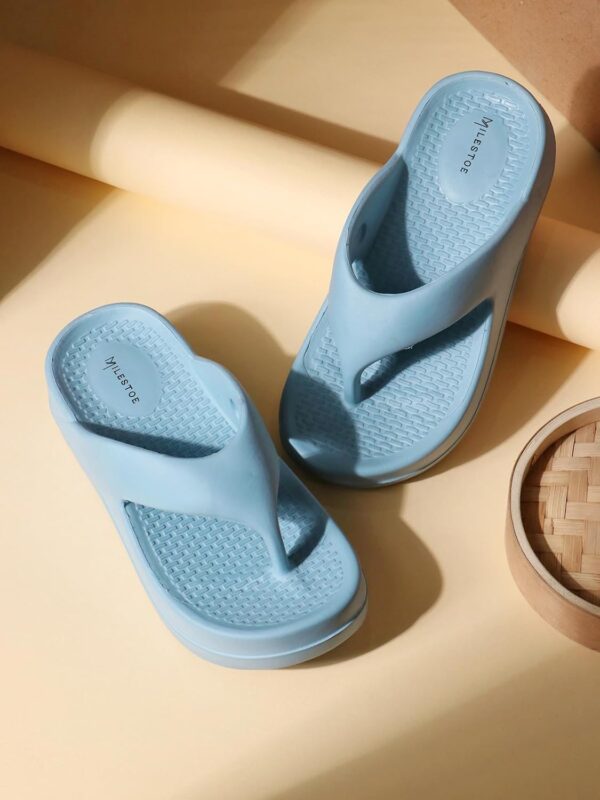 MILESTOE Iris Women Comfortable Slippers | Ergonomic Footbed | Lightweight | Platform Heel | Cushioned Sole | Latest, Stylish and Trendy Flip-Flops for Girls and Ladies