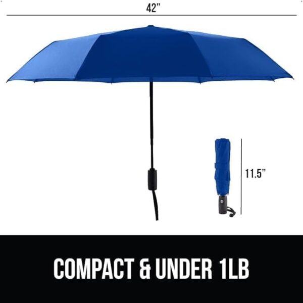 MOROVIK Portable Auto Travel Umbrella, UV Big Size Umbrella for Sun Protection Rain Windproof Strong large 3 fold for men women kids boys girls Perfect small & stylish Windproof...