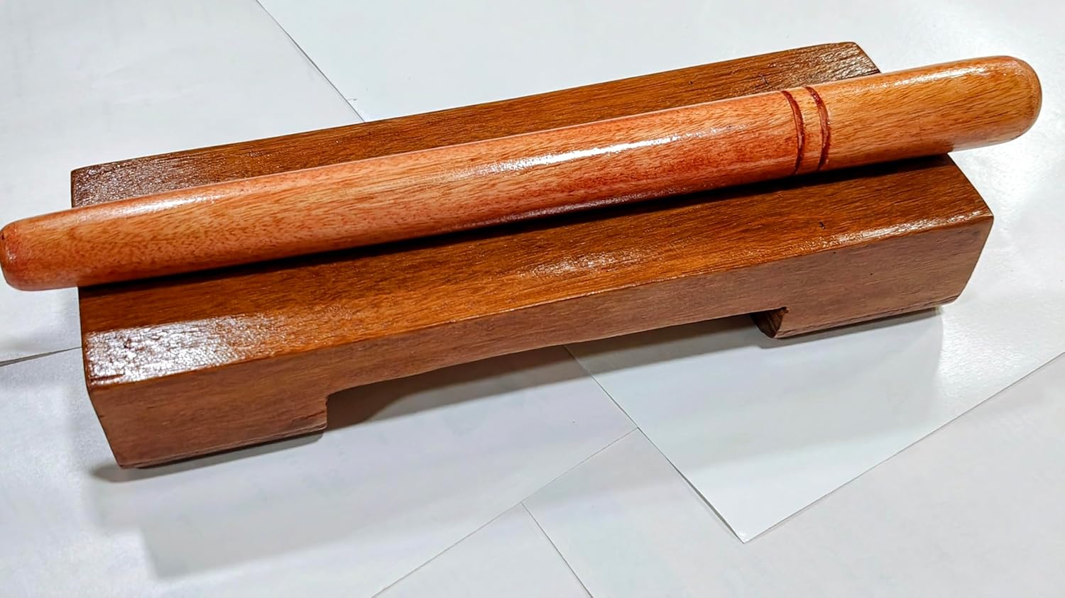 Nattuvangam Wood Dance Sticks, Traditional Indian Percussion Instrument