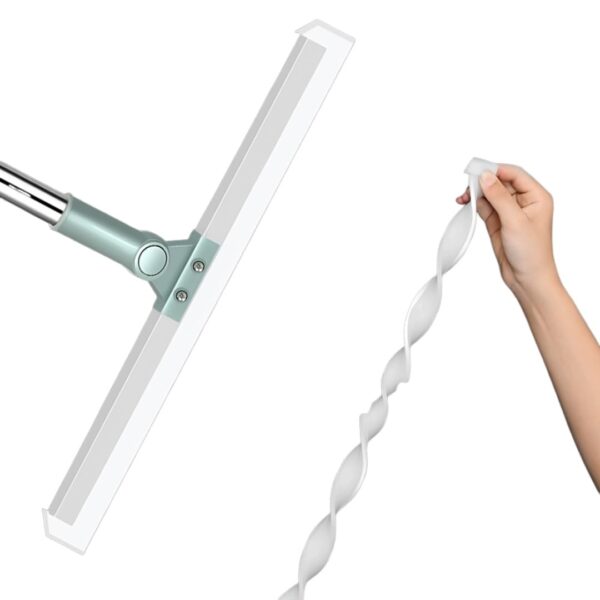 NESTWARE Magic Broom Sweeper with Extendable Handle | Silicone Floor Wiper for Wet and Dry Cleaning | Floor Squeegee Broom for Home, Bathroom, Tiles & Glass Cleaning