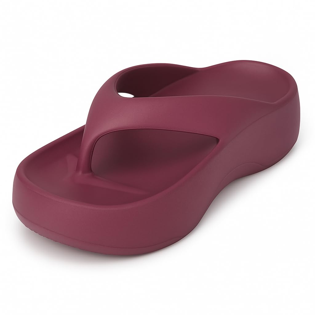 ORTHO JOY Orthopedic Slippers for Women | Comfortable EVA Flip-Flops with Arch & Heel Support | Anti-Skid Lightweight Slides for Foot Pain Relief – Ideal for Indoor & Outdoor Use