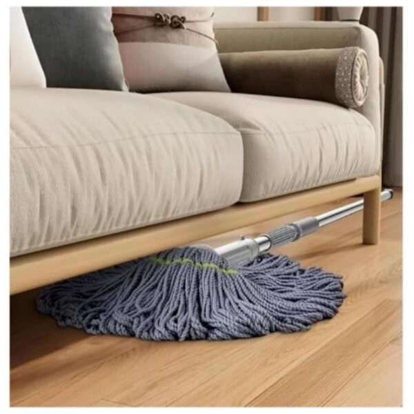 Ozoy Microfiber Twist Mop for Floor Cleaning, Squeeze Twist Mop Stick with Stainless Steel Handle, Easy to Use Durable Dust Floor Cleaner, Reusable Mops, Hardwood, Tile and