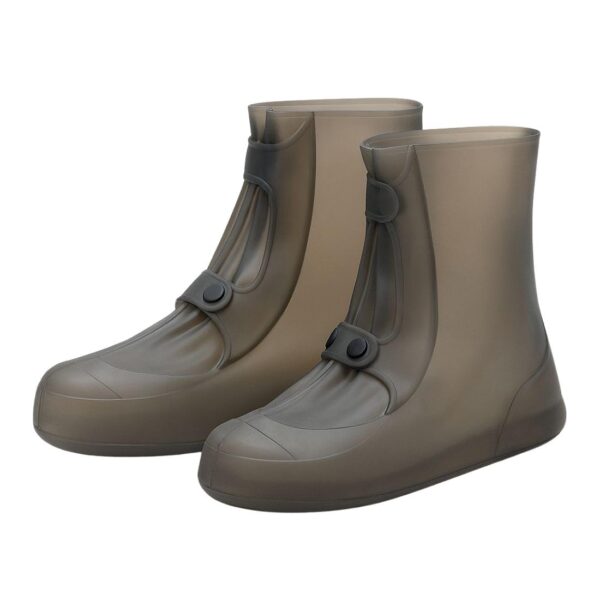 PAGALY Tall Silicone Shoe Cover Waterproof, Double-Breasted Waterproof Layer Shoes Cover for Rainy, Reusable Non-Slip Shoe Rain Cover