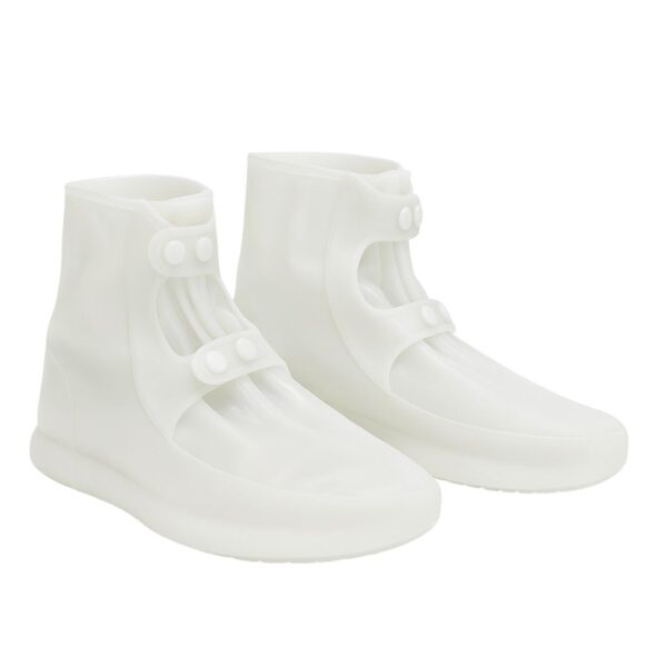 PAGALY Tall Silicone Shoe Cover Waterproof, Double-Breasted Waterproof Layer Shoes Cover for Rainy, Reusable Non-Slip Shoe Rain Cover