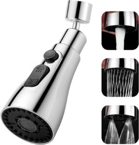 PANCA Tap Extender for Kitchen Sink, Flexible Faucet with Tap Extension for Convenient Use Tap for Easy Access kitchen accessories items home tools Essentials (3 Flow Modes,50%...