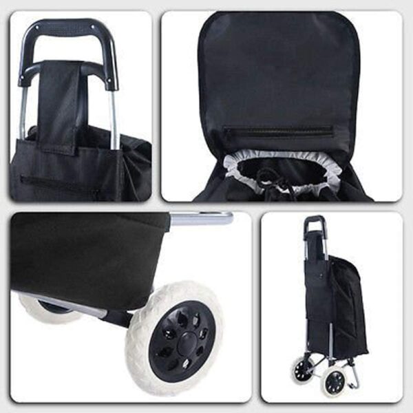 PERDANT Shopping Bag for Grocery Travel Luggage Cart Large & Lightweight Shopping Trolly Bag Vegetable Trolley Multi-Purpose Grocery Bag Large Capacity & Easy to Carry Removable...