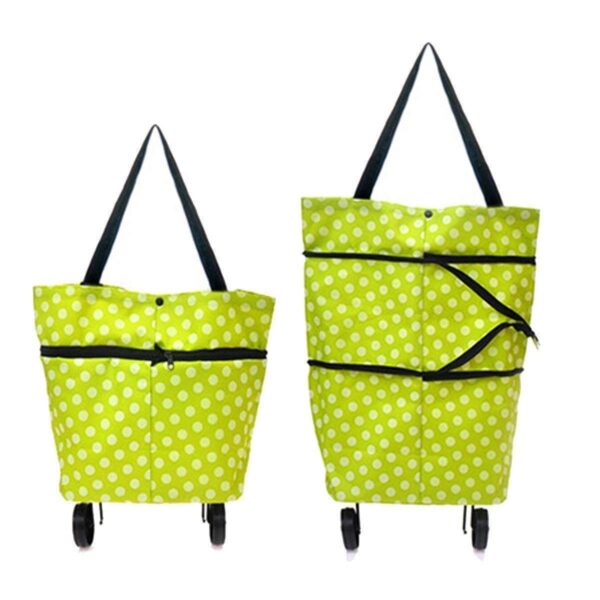 PERDANT Shopping Bag for Grocery Travel Luggage Cart Large & Lightweight Shopping Trolly Bag Vegetable Trolley Multi-Purpose Grocery Bag Large Capacity & Easy to Carry Removable...