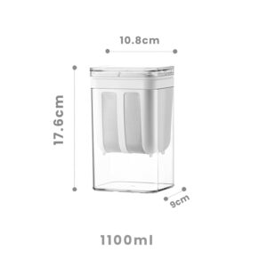 QCen Plastic Greek Yogurt & Hung Curd Maker/Fine Mesh Strainer with Lid/Hung Curd Strainer Box/Home Essentials/Hung Curd/Perfect for Homemade Yogurt/Curd/Cheese & More (1100ml),...