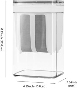 RANIC Greek Yogurt & Curd Maker - 1100ml Fine Mesh Strainer with Lid | Multifunctional Yogurt Filter | Curd Maker for Home | Perfect for Homemade Yogurt, Curd, Cheese Maker...