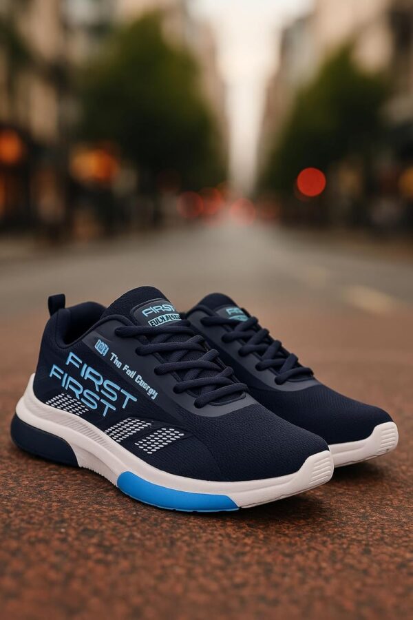 Rapidflex Running Shoes, Mesh Upper, Navy Blue, Unisex Sports Trainers with Breathable Design