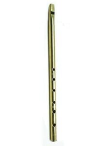 Sawastik Super Brand Brass Flute | C Natural Scale Vertical Blow Soprano Bansuri for Beginners & Kids | Classical Indian Musical Instrument