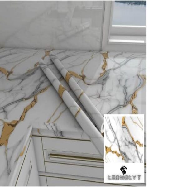 Self-Adhesive Waterproof PVC Wall Panels – Peel and Stick Vinyl Wallpaper for Ceilings, Walls, and Furniture for Kitchen, Bathroom, Bedroom, Living Room(60×200 CM (1, 77)