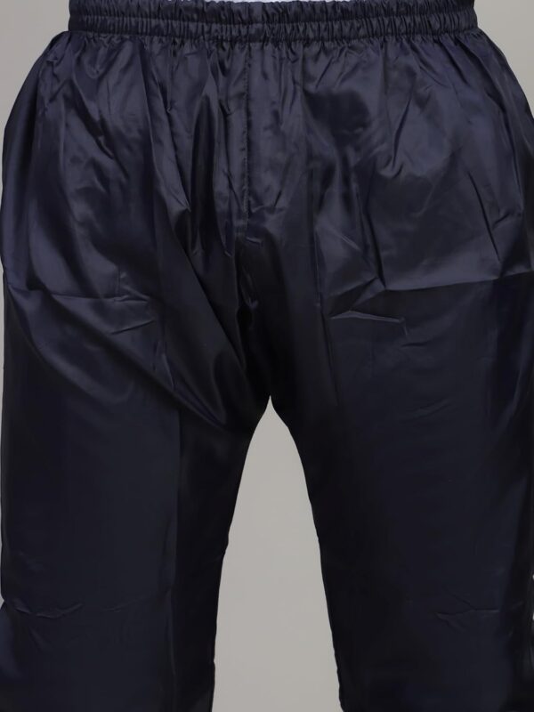 Shasmi Black Rain Coat for Men Waterproof Raincoat with Pants Polyester Double Layer Rain Coat For Men Bike Rain Suit Rain Jacket Suit Inner Mobile Pocket with Storage Bag...