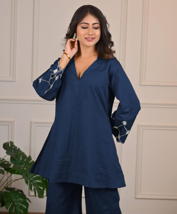 SHIENZY Stylish Printed Cotton Blend Co Ord Set for Women || Casual & Festive Indo-Western Outfit || Kurta Pant Set (1666 Women Co-ord Set)