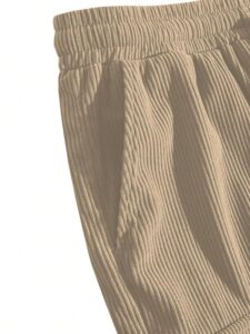SMOWKLY Authentics Classic Men's Ribbed Polycotton Relaxed Fit Cargo Stretch Shorts || Half Pant with Drawstring & 4 Pockets || Lightweight & Quick Dry