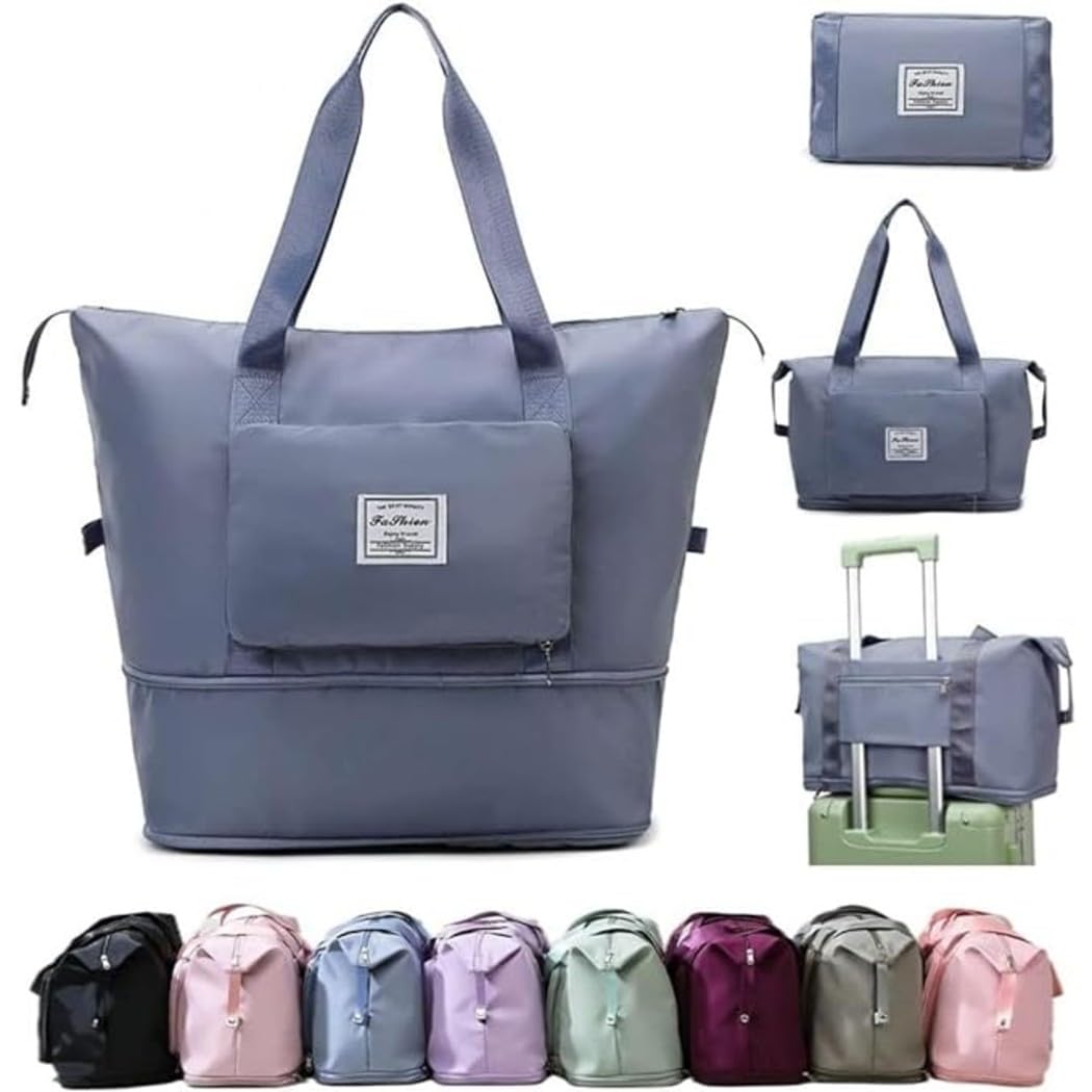 TEKCOOL Duffel Trolley Bags for Travel,Luggage Bags for Travel,Rolling Duffle Bag with Wheels,Travel Bags for Luggage Trolley,Expandable Foldable Duffle Bag with Wheels