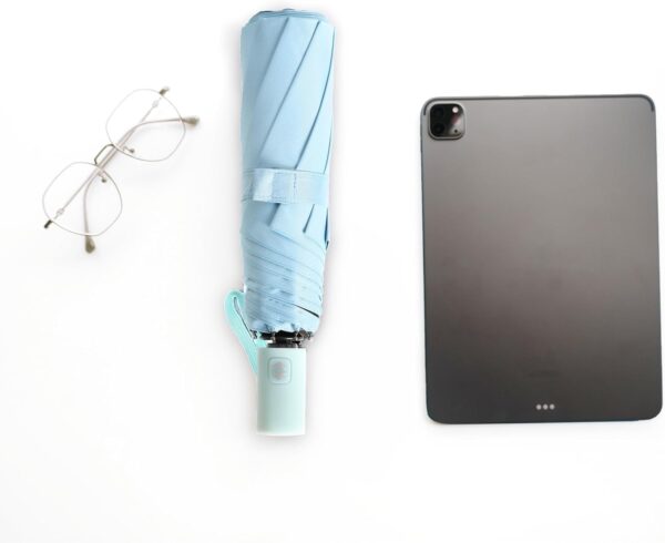 TEKCOOL Small UV Protection Travel Umbrella Compact for Rain and Sun UPF 50+ 41 inch Portable Umbrella for Women and Men