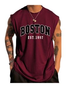The Modern Soul Men Cotton Blend Athletic Gym Tank Tops Sleeveless Sports Vest