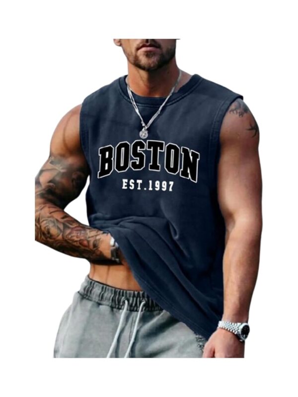 The Modern Soul Men Cotton Blend Athletic Gym Tank Tops Sleeveless Sports Vest