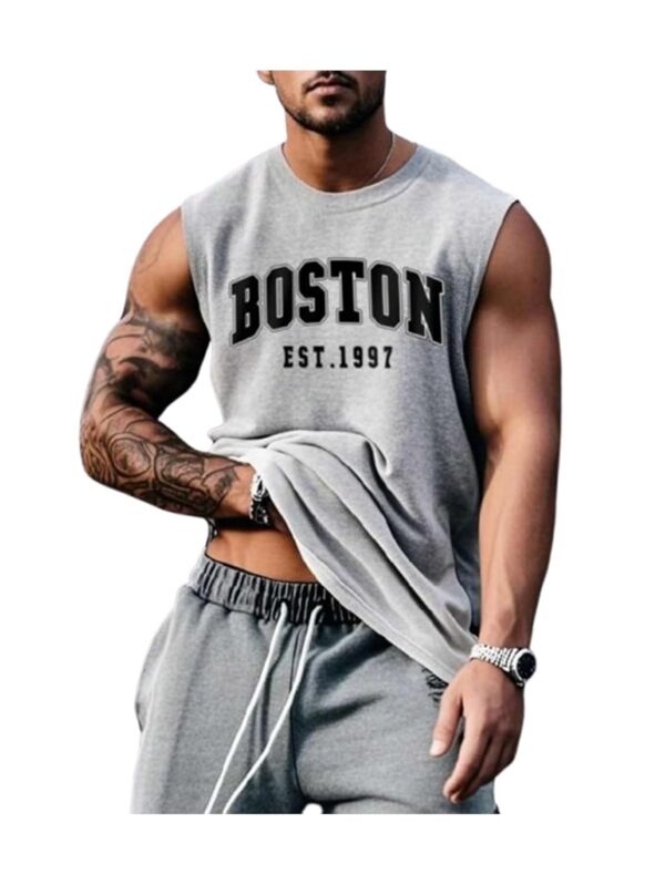The Modern Soul Men Cotton Blend Athletic Gym Tank Tops Sleeveless Sports Vest