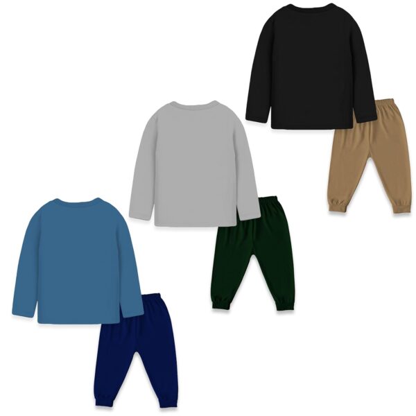 TS LAVI TAVI Toddler Boys & Girls Cotton Printed Clothing Set – Full Sleeve Top and Jogger Pants (Set of 3)